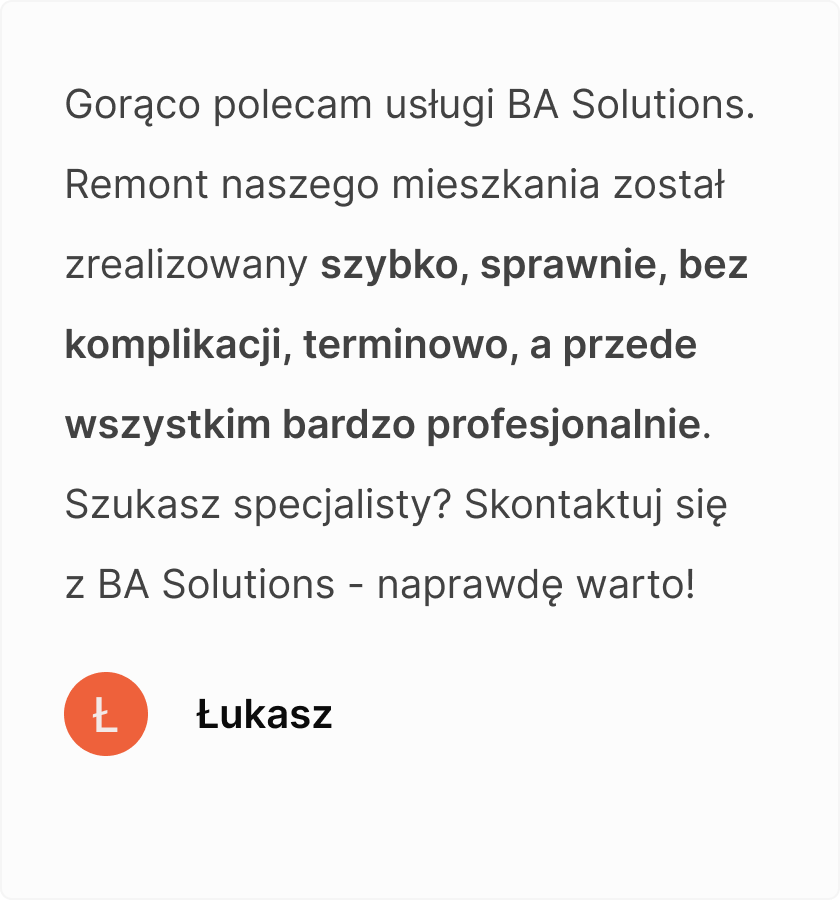 Opinia o BA SOLUTIONS
